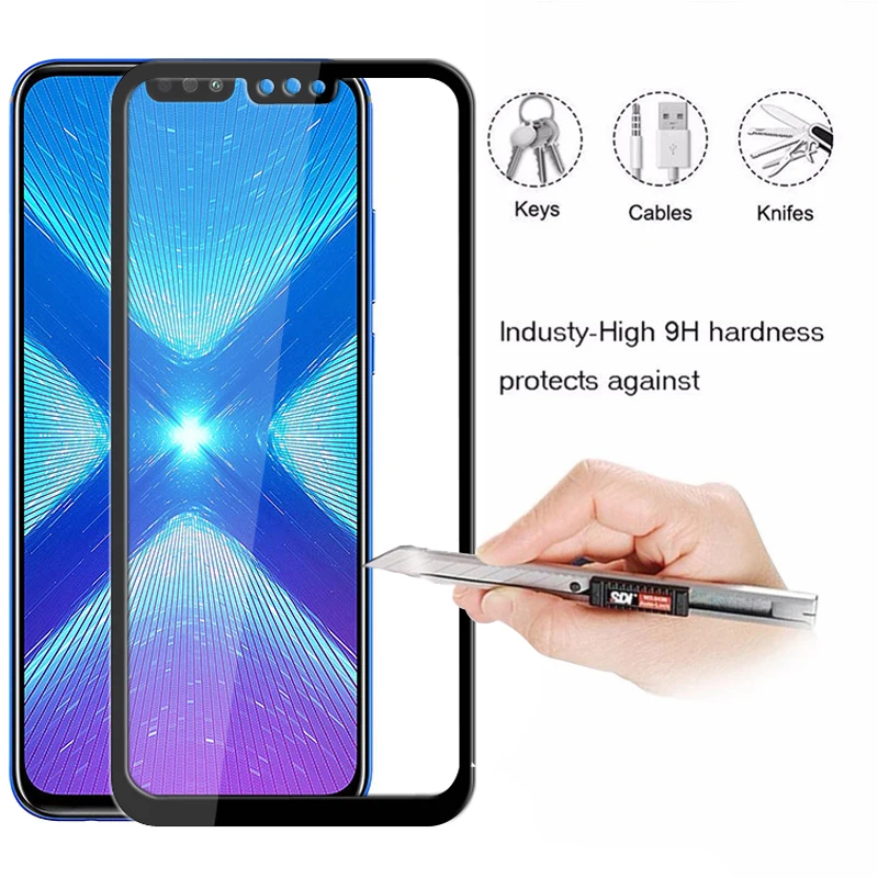 Закаленное стекло для Huawei Honor 8X Max защита экрана X8 8C 8А защитная пленка Xonor 8 X Mah Honer C8