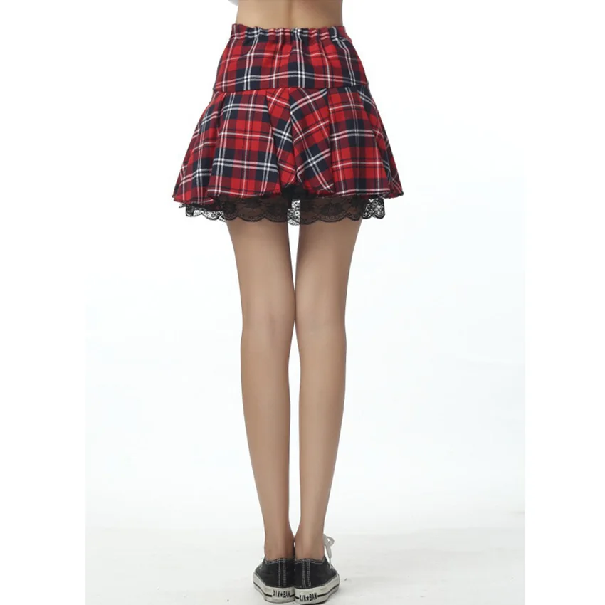 

Anime Cosplay Costumes Women Jk Suit Student Girls School Uniform Plaid Pleated Skirt Lace Korean Japanese Version