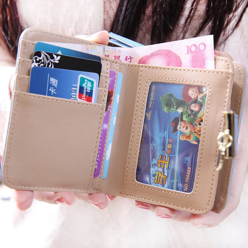 

2021 Fashion Female Wall Purse Short Paragraph Hollow Gold Leaf Small Purse Large Capacity Wallet Clutch Carteira Feminino #30