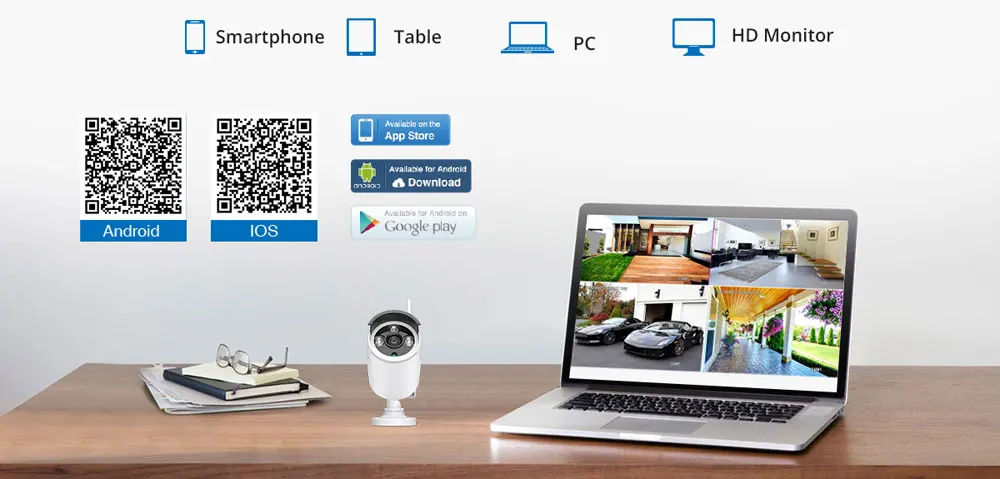 SANNCE 8CH Беспроводная система видеонаблюдения 960P 1.3MP NVR IP IR-CUT уличная камера видеонаблюдения IP система безопасности комплект видеонаблюдения