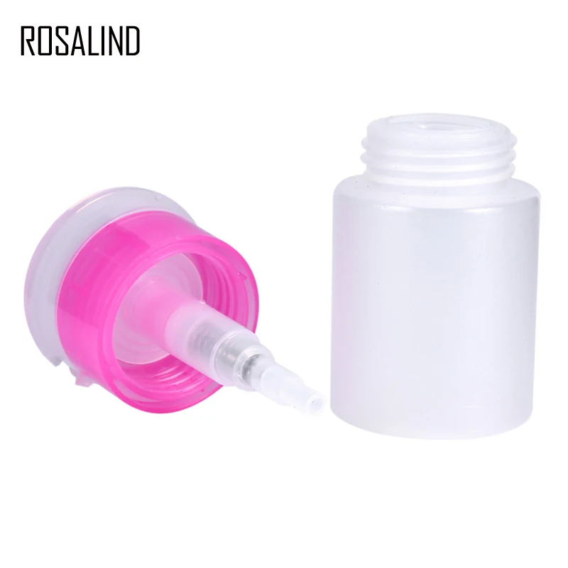 1 шт. пустая бутылка насос для нейл арта ROSALIND пластиковая лака ногтей прозрачная