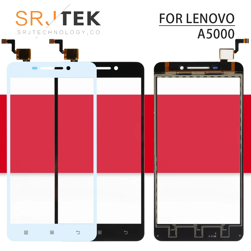 Srjtek экран для Lenovo A5000 мобильный телефон сенсорный дигитайзер сенсор внешнее