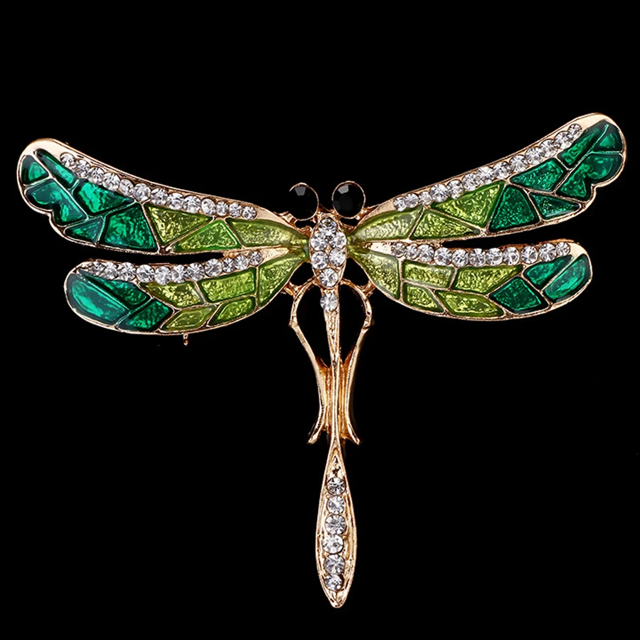 Модные шикарные очаровательные Милые Броши в виде стрекозы эмаль горный