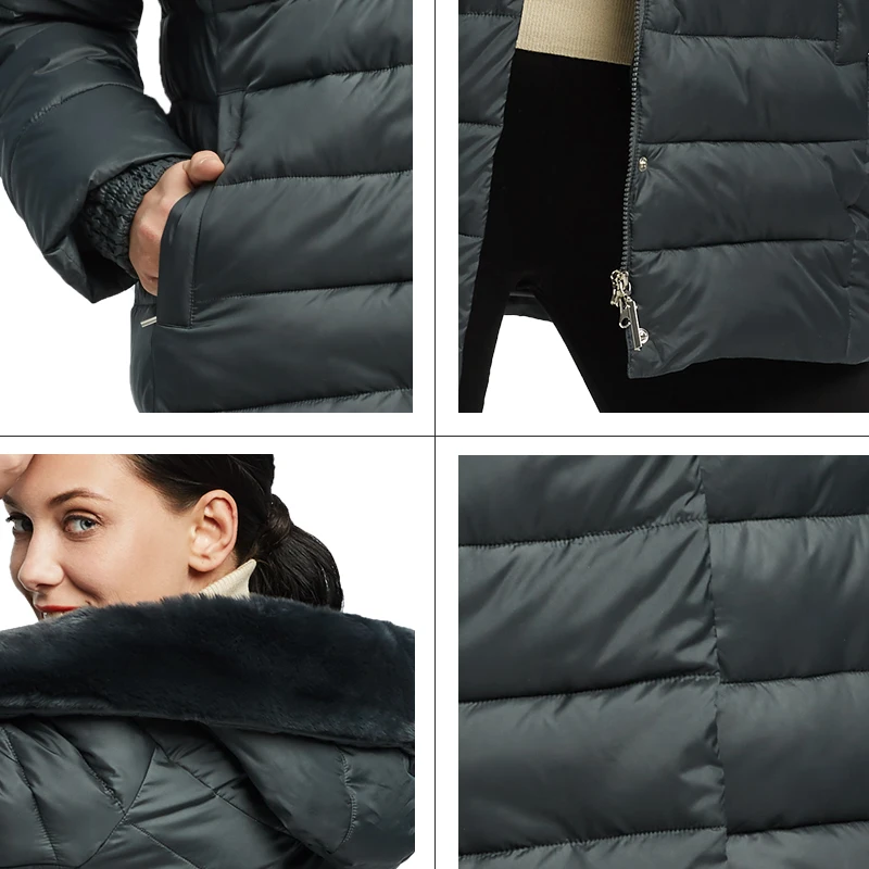 2018 резвый Зимний пуховик Повседневное Модные женские длинное пальто парки
