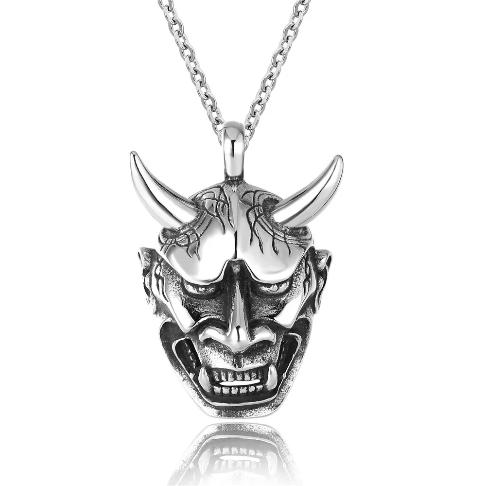 Злые они из нержавеющей стали Hannya искусственный кошелек коннектор