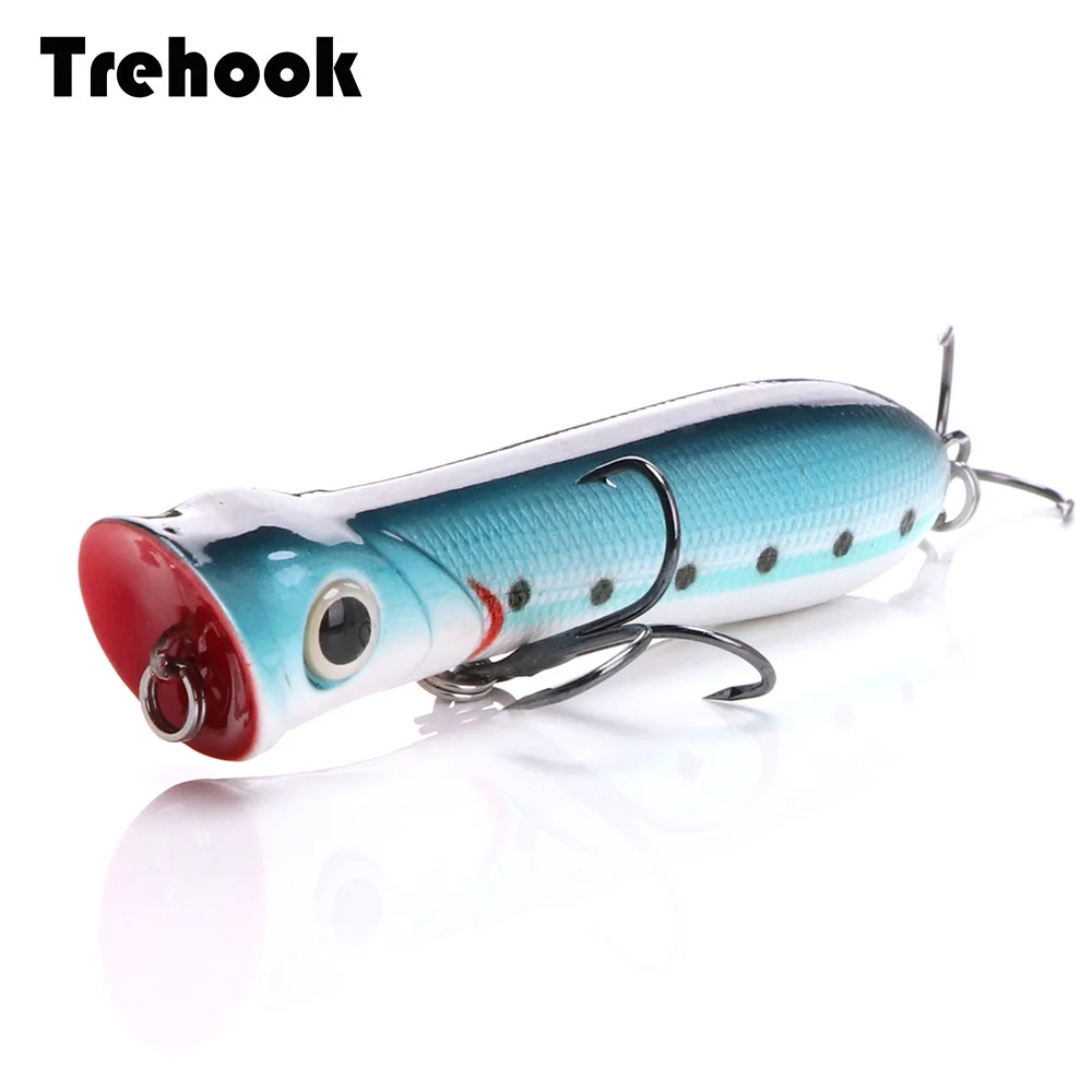 Рыболовная приманка TREHOOK 8 см 12 г для ловли Поппера рыбы жесткая рыболовных