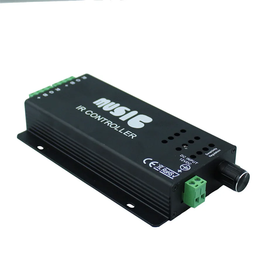 RGB музыкальный ИК контроллер с 24 клавишным пультом дистанционного управления