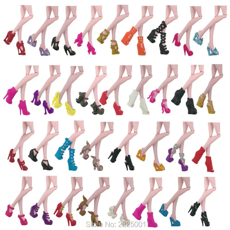 10 шт./партия = случайная 5x одежда + обувь на высоком каблуке Аксессуары Одежда для