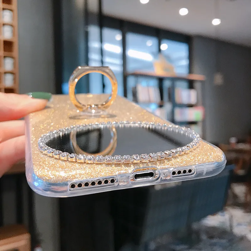 Bling Ring Чехлы для Samsung Galaxy J5 J6 J7 J8 2018 2017 On5 On7 2016 Prime Pro Plus Европейский США зеркальные
