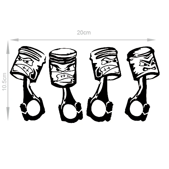 [WZH113] 4 шт./компл. виниловые водонепроницаемые наклейки для автомобилей и