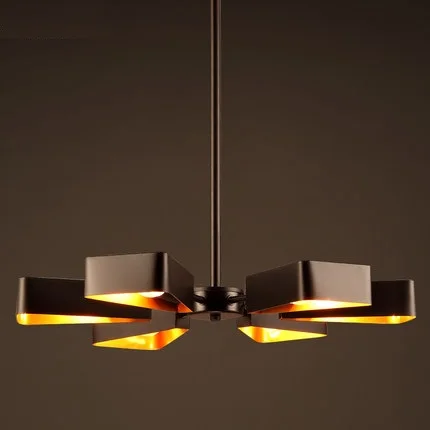 Скандинавский железный подвесной светильник в стиле лофт светодиодные