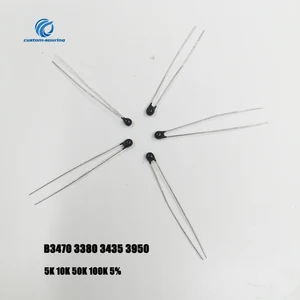 Термистор NTC, 20 шт., терморезистор 3470, 3380, 3950, 3435, 3950, 5K, 10K, 50K, 100K, 5% датчик ntc