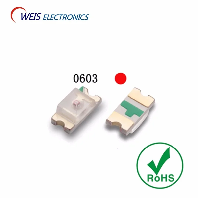 1000 шт 0603 Красный светодиод SMD 620-625NM 1 6*0 8 мм 90-110mcd 8-2 0 v 20mA Бесплатная доставка |