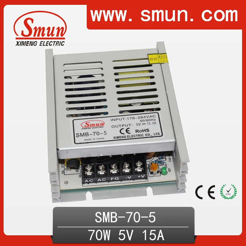 SMUN SMB 70 5 Вт ультратонкий источник питания с одним выходным переключением В 14 а