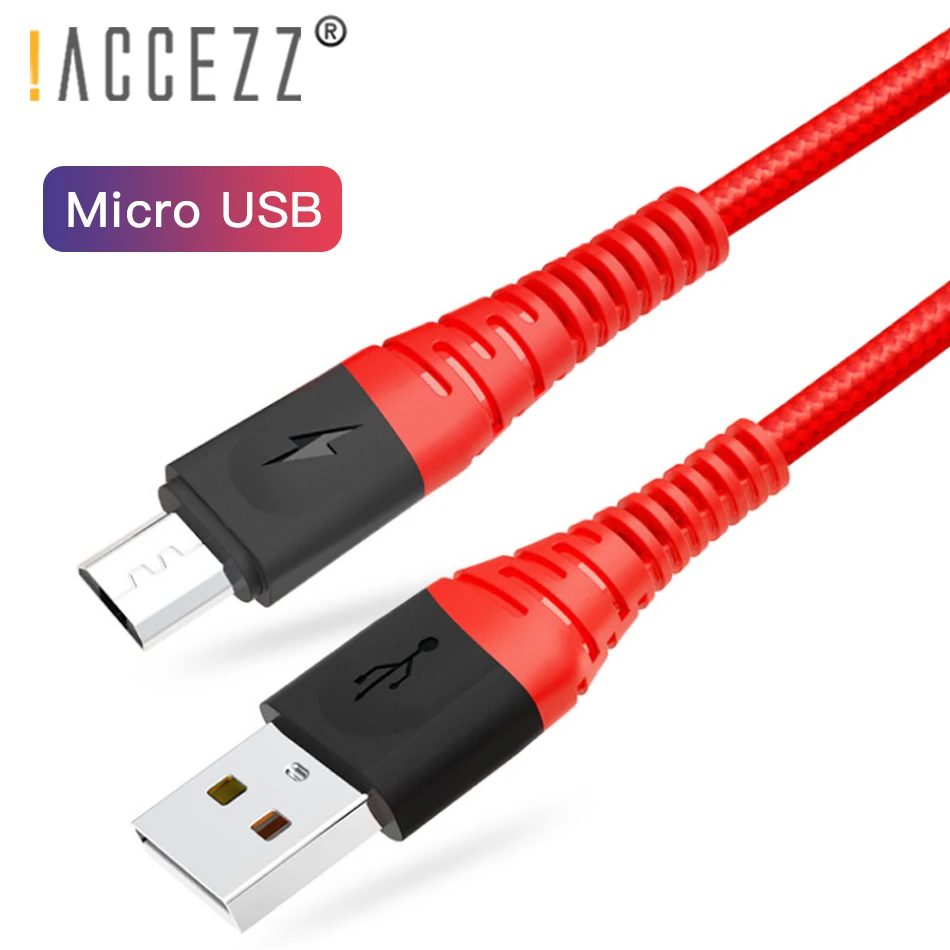 ! ACCEZZ 2 м нейлоновый Micro USB кабель для samsung Galaxy S7 S6 Edge Android мобильный телефон зарядный