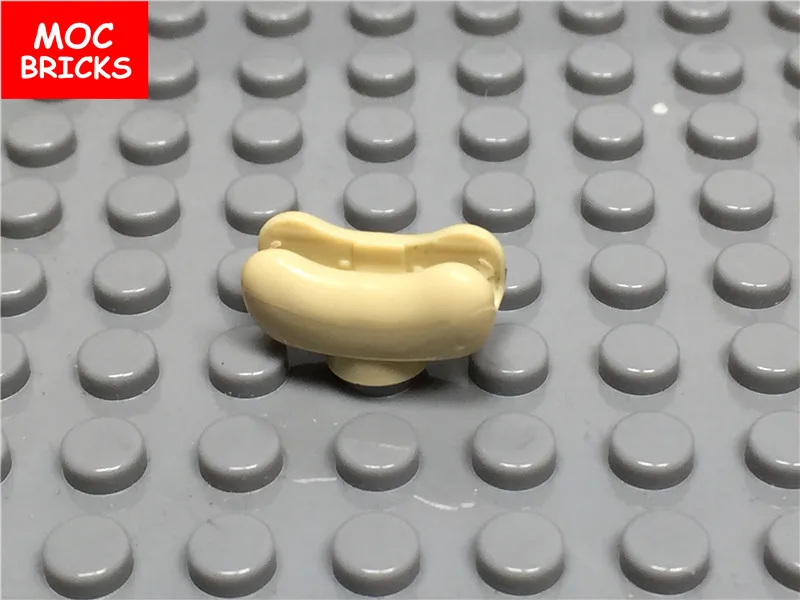 100 шт./лот MOC кирпичи еда и напитки сделай сам хот-дог булочка Новинка подходит для