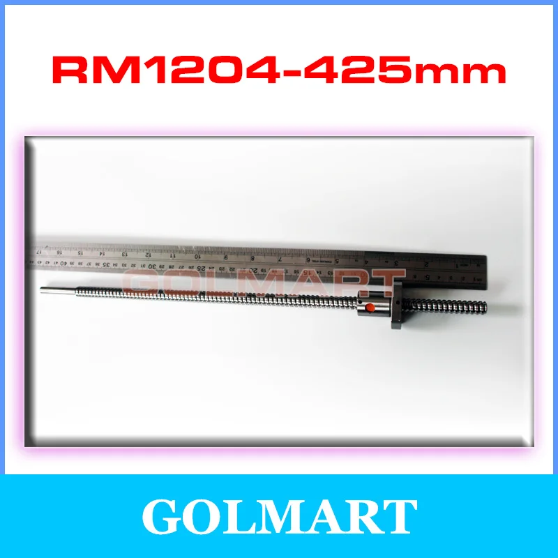 1 шт. шариковый винт SFU1204 L425mm + RM1204 шариковая гайка для 12 мм|ball rail|ball screw railscrew rail |