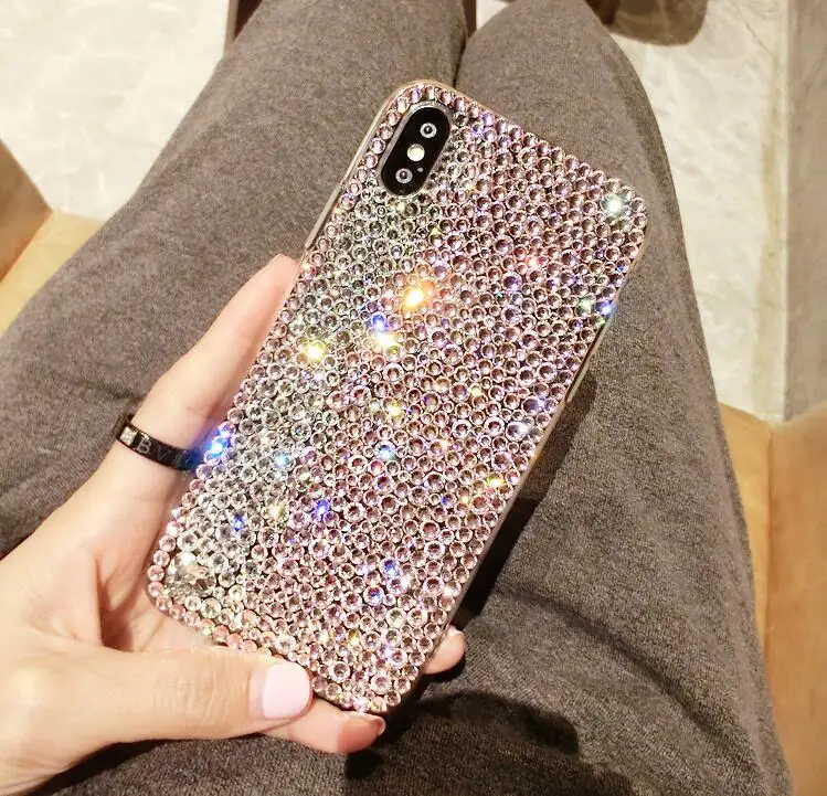 ДЛЯ ViVO Y19 Y17 Y15 Y12 Y81 Y85 Y91 Y91C Y95 V7 V9 V11 V15 IQOO V17 Neo X21 X23 X27 Z5X X30 Pro двухцветные Стразы чехол |