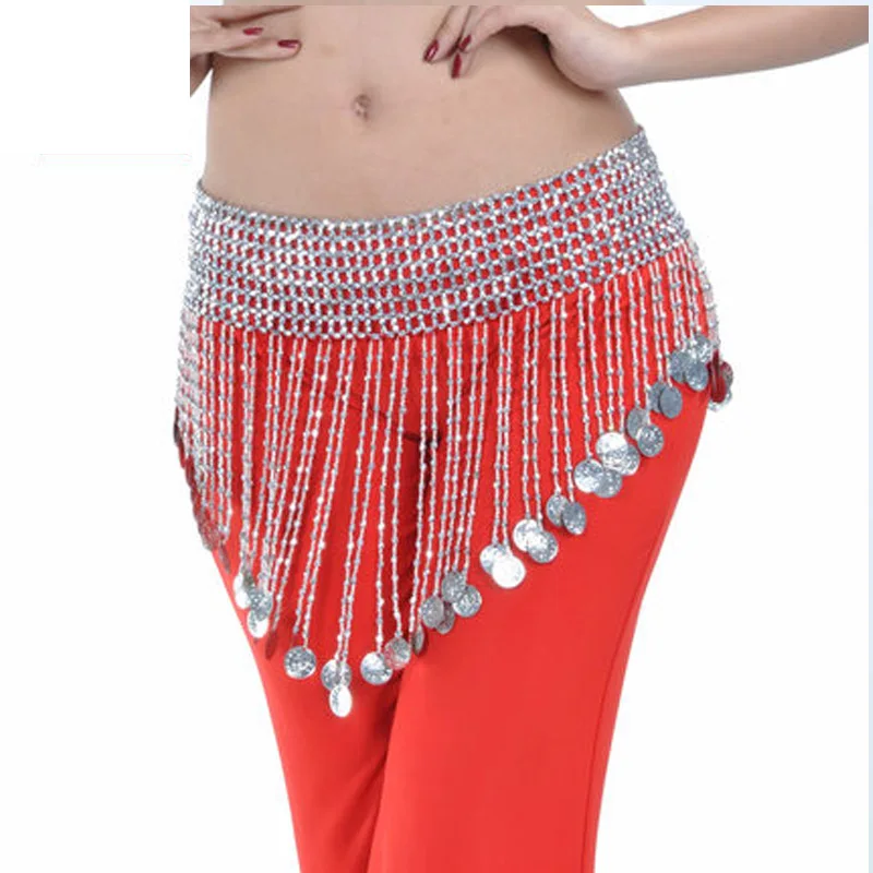 Gold Silver Beads Oriental Belly Dance Bellydance Coins Belt for Sale Women Waves Indian Accessories Waist Chain | Тематическая