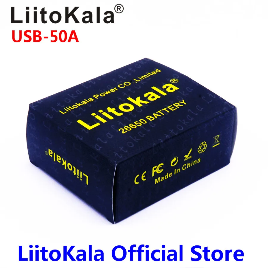 3 шт. LiitoKala lii 50A USB 26650 5000 мАч литиевая батарея 7 в для flashligh с Светодиодный индикатор
