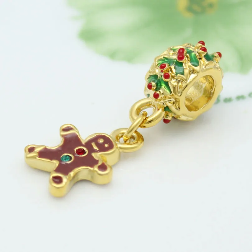 Рождественский снеговик кулон европейский и американский Шарм бусины сделай сам