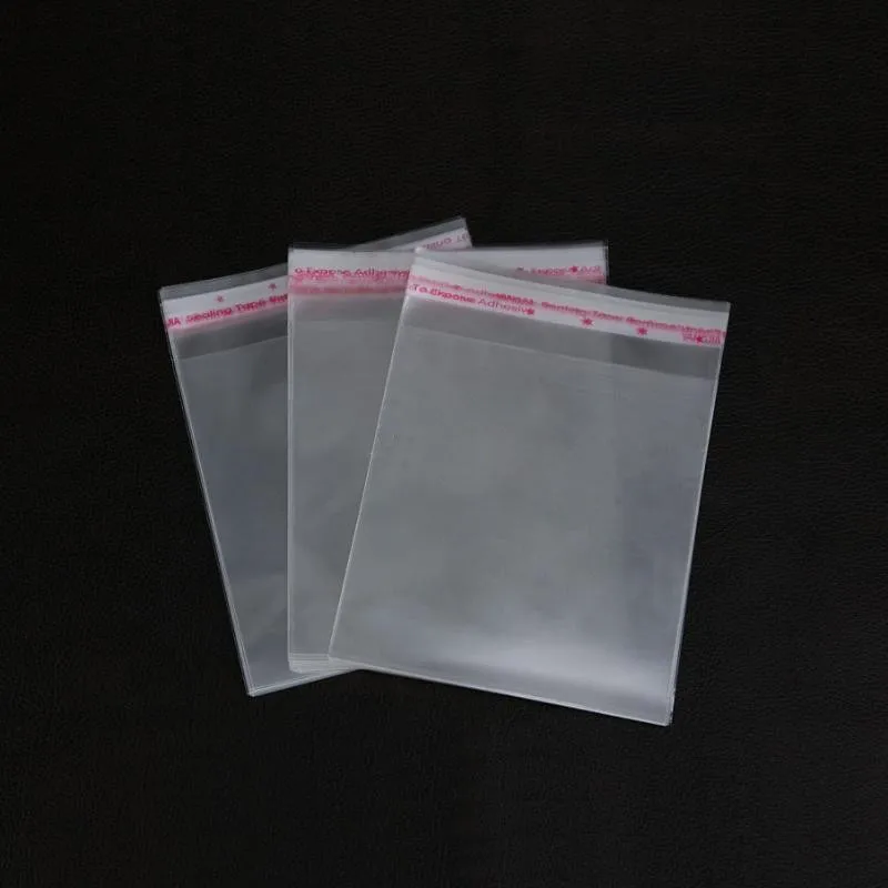 

300pcs/lot-12*15cm Clear Resealable Cellophane/BOPP/Poly Bags Transparent Opp Bag storage Plastic Bags Self Adhesive Seal