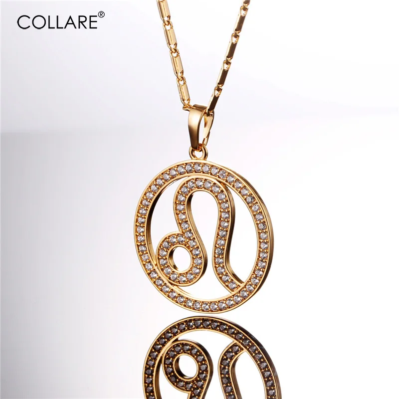 Ожерелье Collare со знаками Зодиака для женщин и мужчин кулон золотистого/серебристого цвета с кубическим
