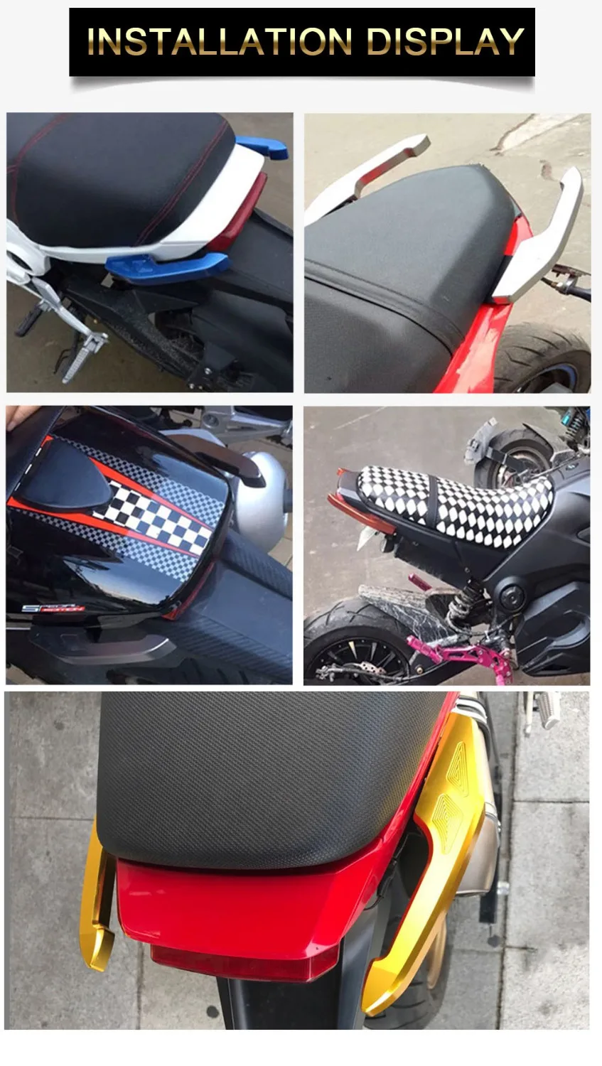 Профессиональный CNC подлокотник для заднего сиденья пассажирские поручни Honda MSX125