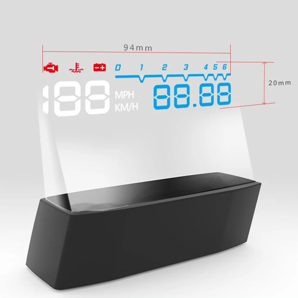 ГОРЯЧАЯ АВТО HUD Дисплей вверх OBD II EOBD Авто Цифровой Автомобильный спидометр для Audi