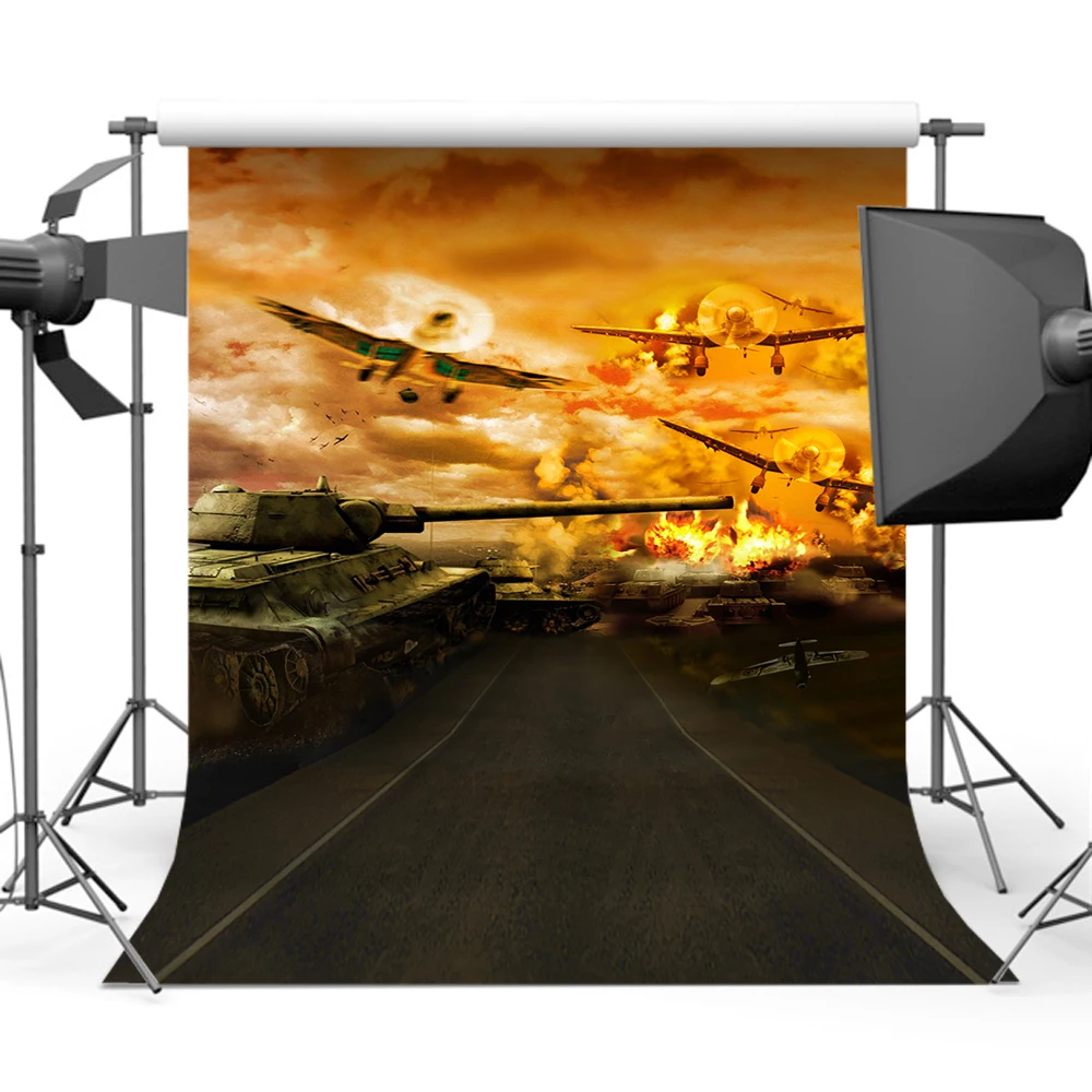 Фотофоны Mehofoto Tank War Plane для детской фотосъемки|Фон фотосъёмки| |