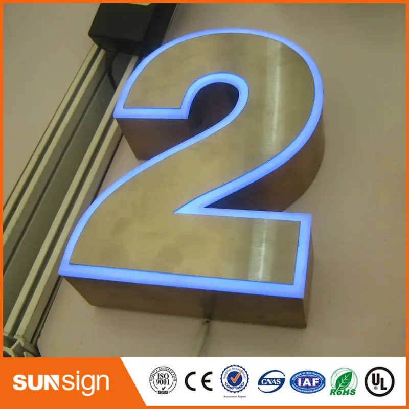 High quality frontlit LED alphabet letter signs with acrylic