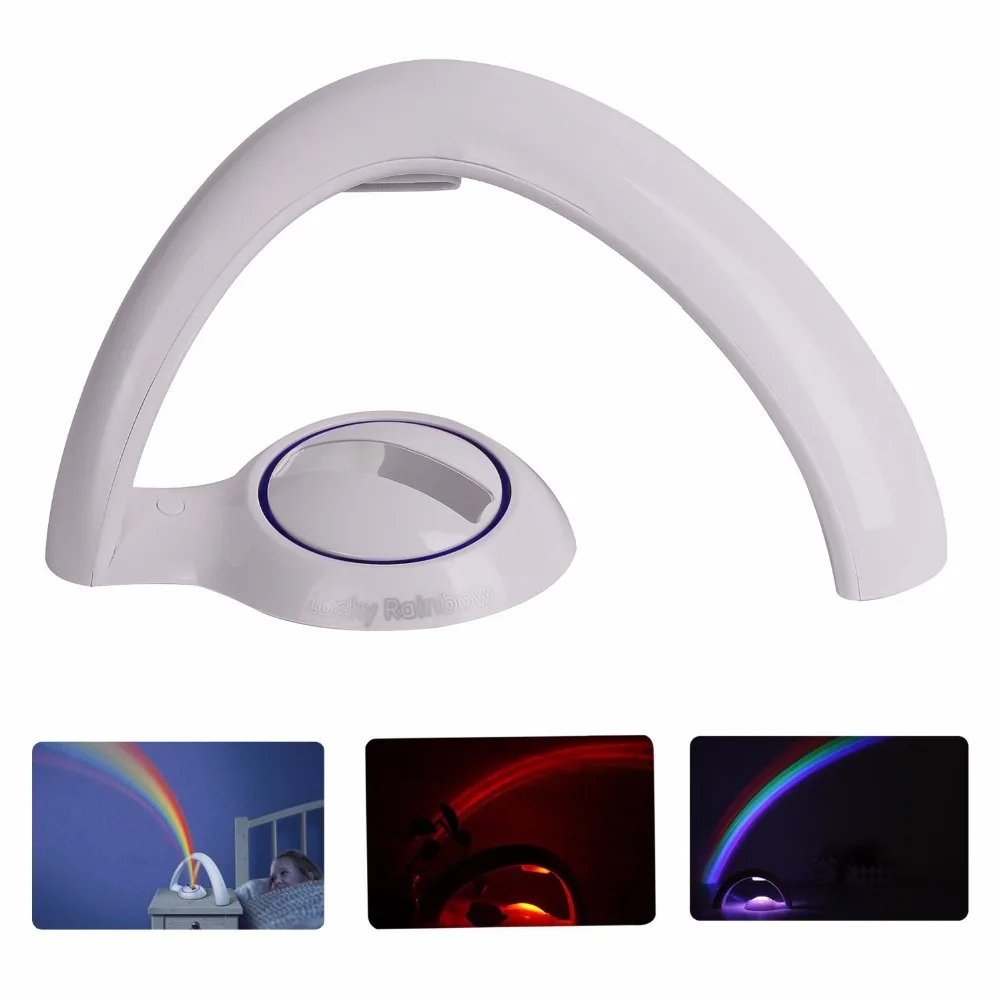 Светодиодная цветная Радужная Ночная лампа романтическая Лампа для проектора