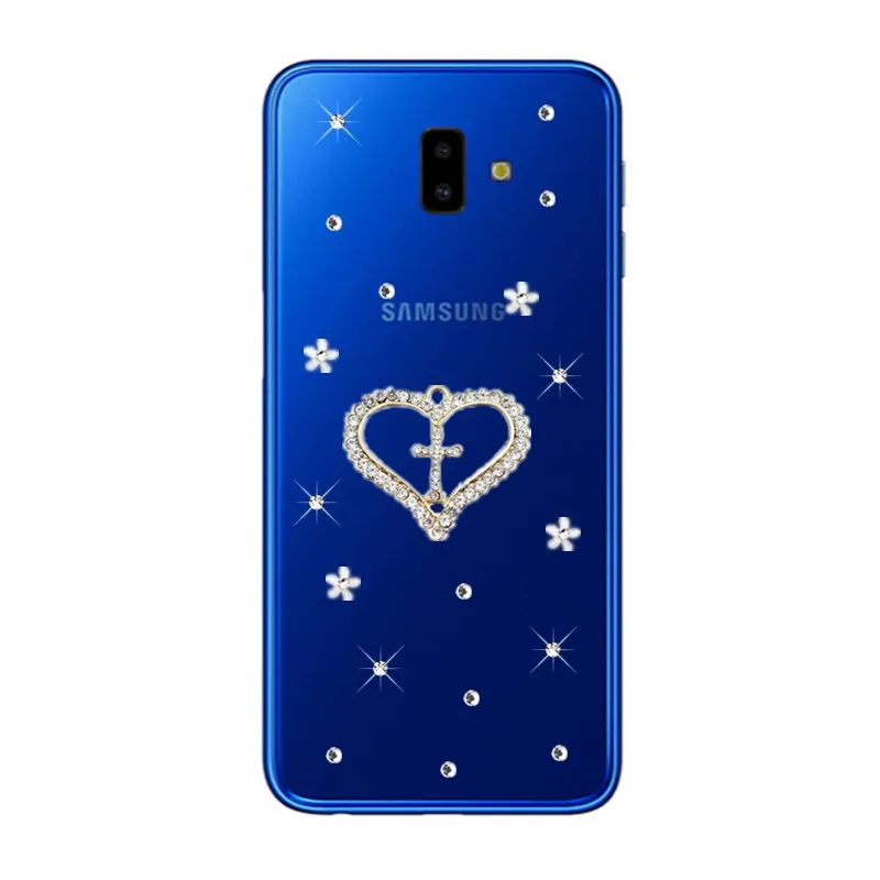 Чехол для Samsung Galaxy J6 Plus SM-J610F силиконовый прозрачный чехол с рисунком ангела J600F J8 A6