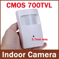 960h 700tvl cmos security indoor cctv mini pir style 3 7mm lens surveillance camera