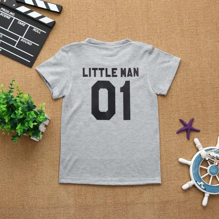 Маленький размер 1 модные короткие топы футболка с надписью папа я для маленьких