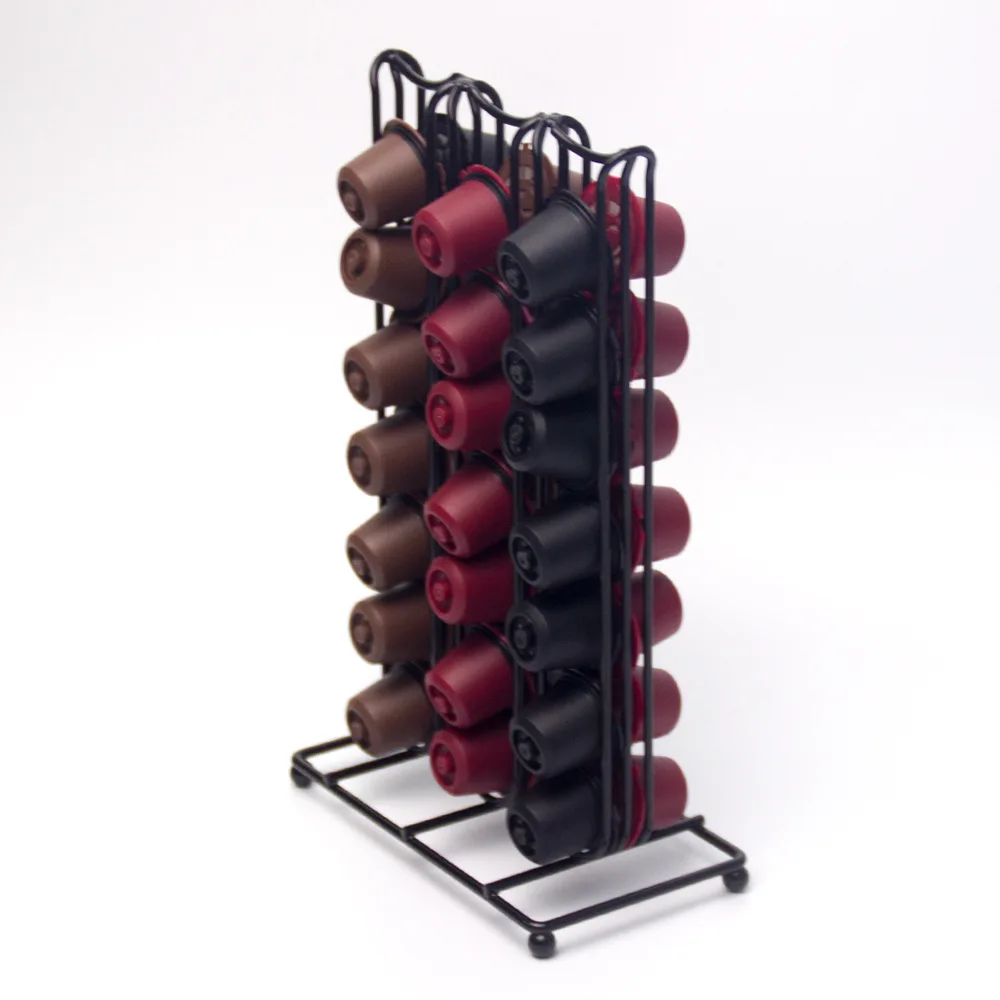 Металлическая стойка для капсул кофе Nespresso 42 шт. держатель черной кофейной