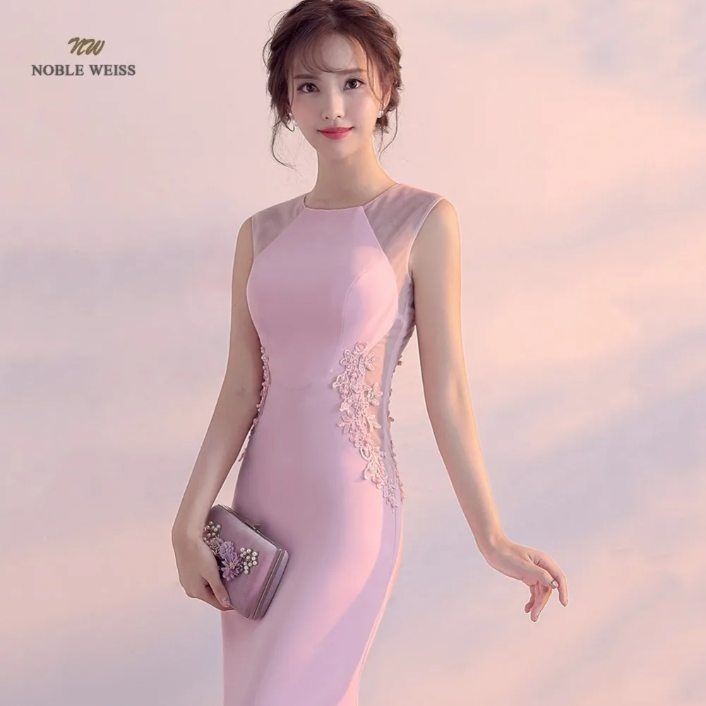 Элегантное Длинное платье русалки вечернее 2021 простая небесно голубая