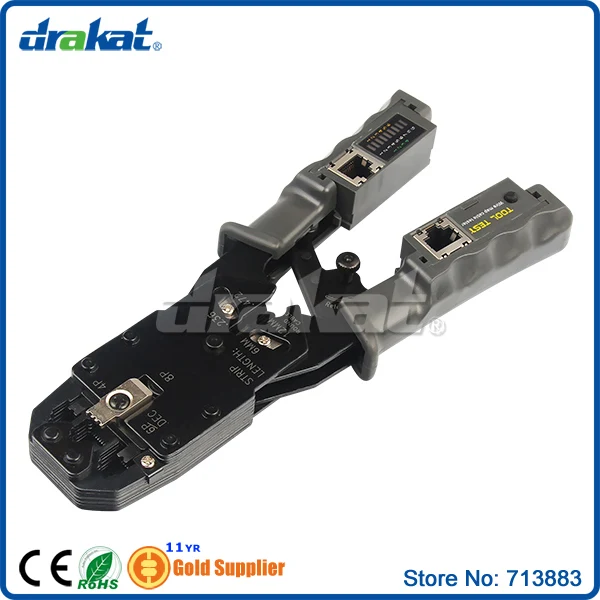  RJ45 RJ11 RJ12 RJ22 обжимной инструмент сеть LAN тестер | Компьютеры и офис