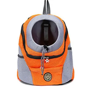 Yellow Открытый Сумка для собаки путешествия двойной рюкзак Bleathable сетки Pet Carrier собака сумка рюкзак на грудь для Пеший Туризм - Цвет: Yellow