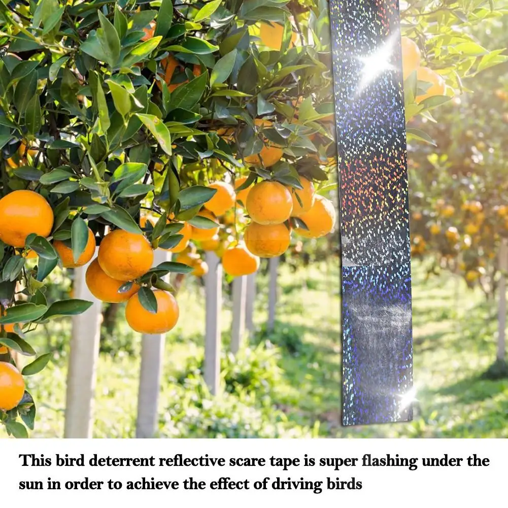 

5CM*45M Anti Bird Tape Bird Repellent Ribbon Anti Owl Pigeons Woodpeckers Warning Flash Reflective Belt For Pest Control