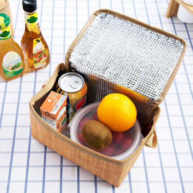 

Hot Selling 1 Pcs Lunch Insulated Bag Waterproof Portable Thicken Tote for Outdoor Picnic Travel -B5