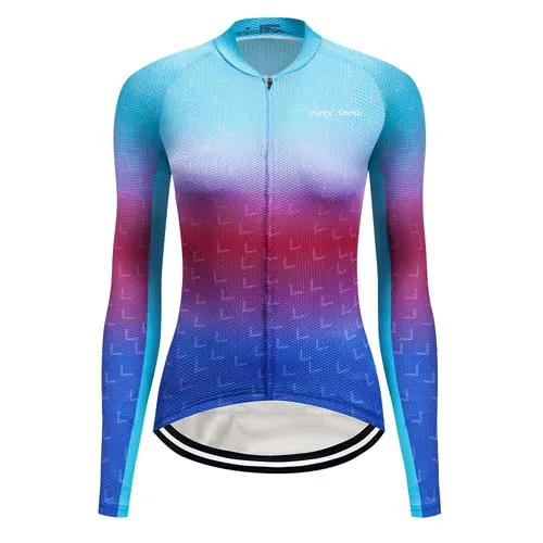 only jersey Комплект из Джерси с длинным рукавом для велоспорта, женская одежда для велоспорта, одежда для горного велосипеда, комплекты для Майо, Спортивная форма, одежда для триатлона, костюм, платье - Цвет: only jersey