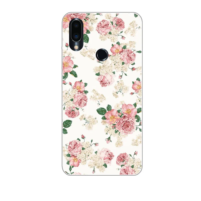 Meizu note 9 Case Silicon Colorful petals Painting Soft TPU Back Cover for note9 Phone shell Coque Funda |