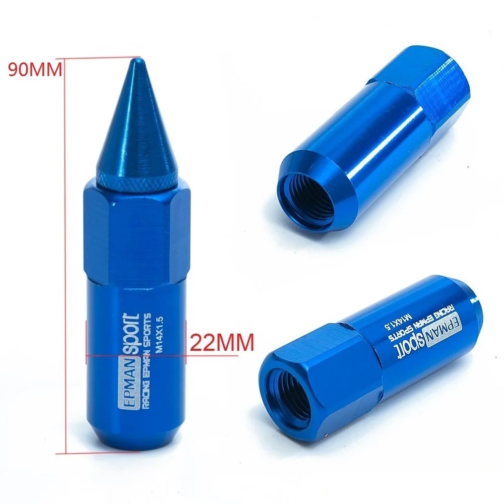Алюминиевый тюнер M14X1.5 20 шт. расширенный алюминиевый 60 мм гайки колеса/обода с