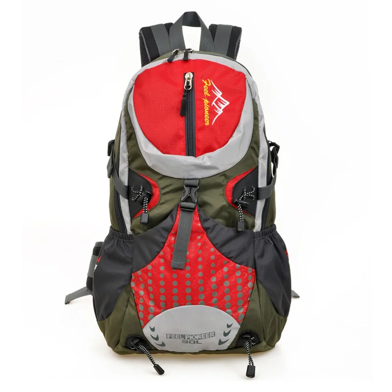 Red Fengtu 30L походный рюкзак унисекс, переносные спортивные сумки для мужчин и женщин, рюкзаки для кемпинга и путешествий, Легкие уличные сумки - Цвет: Red