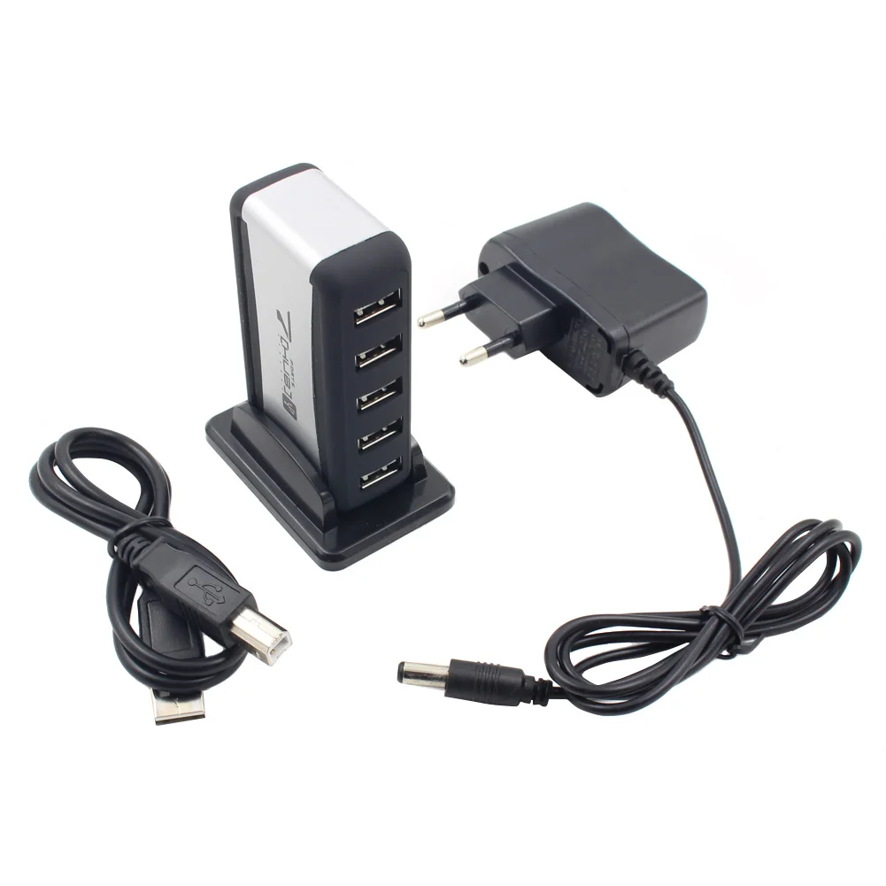 7 портов USB 2 0 концентратор 480 Мбит/с Стенд кабель высокоскоростной сплиттер