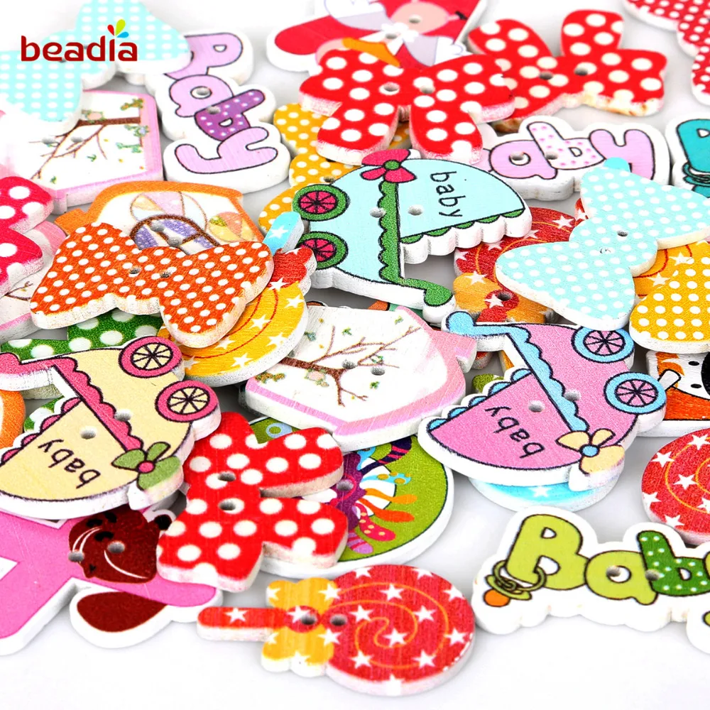 70 шт. бусины для деревянных пуговиц сделай сам | Украшения и аксессуары