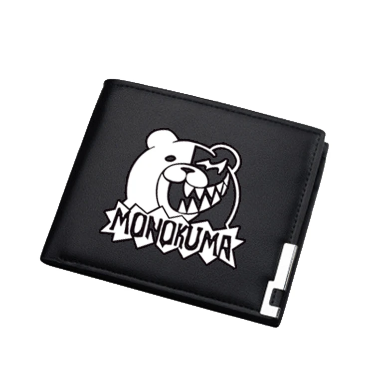 3 Новинка Danganronpa: триггер счастливый хаос принт Женский Длинный кошелек Kawaii недорогой кошелек для мелочи Monokuma короткий кошелек ID держатель для карт - Цвет: 3