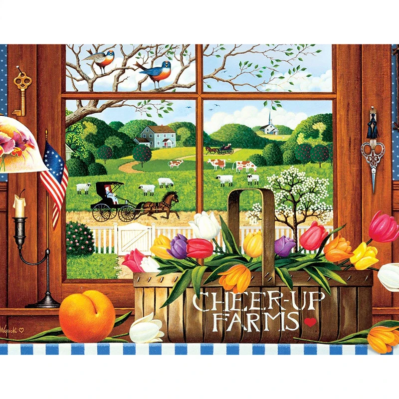 

Full Square/Round Diamond Painting DIY Diamond Embroidery Cheer-up Farms Rhinestone Mosaic Decor HYY