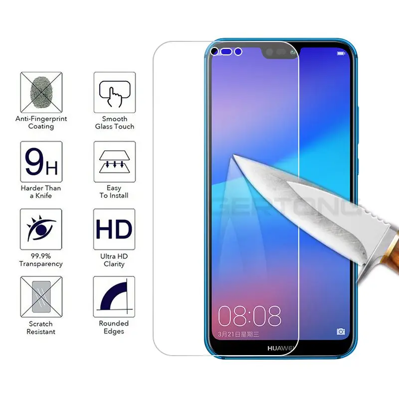 Закаленное стекло GerTong 9H для Huawei Mate 20 P20 Lite прозрачное с полным покрытием 10 p20